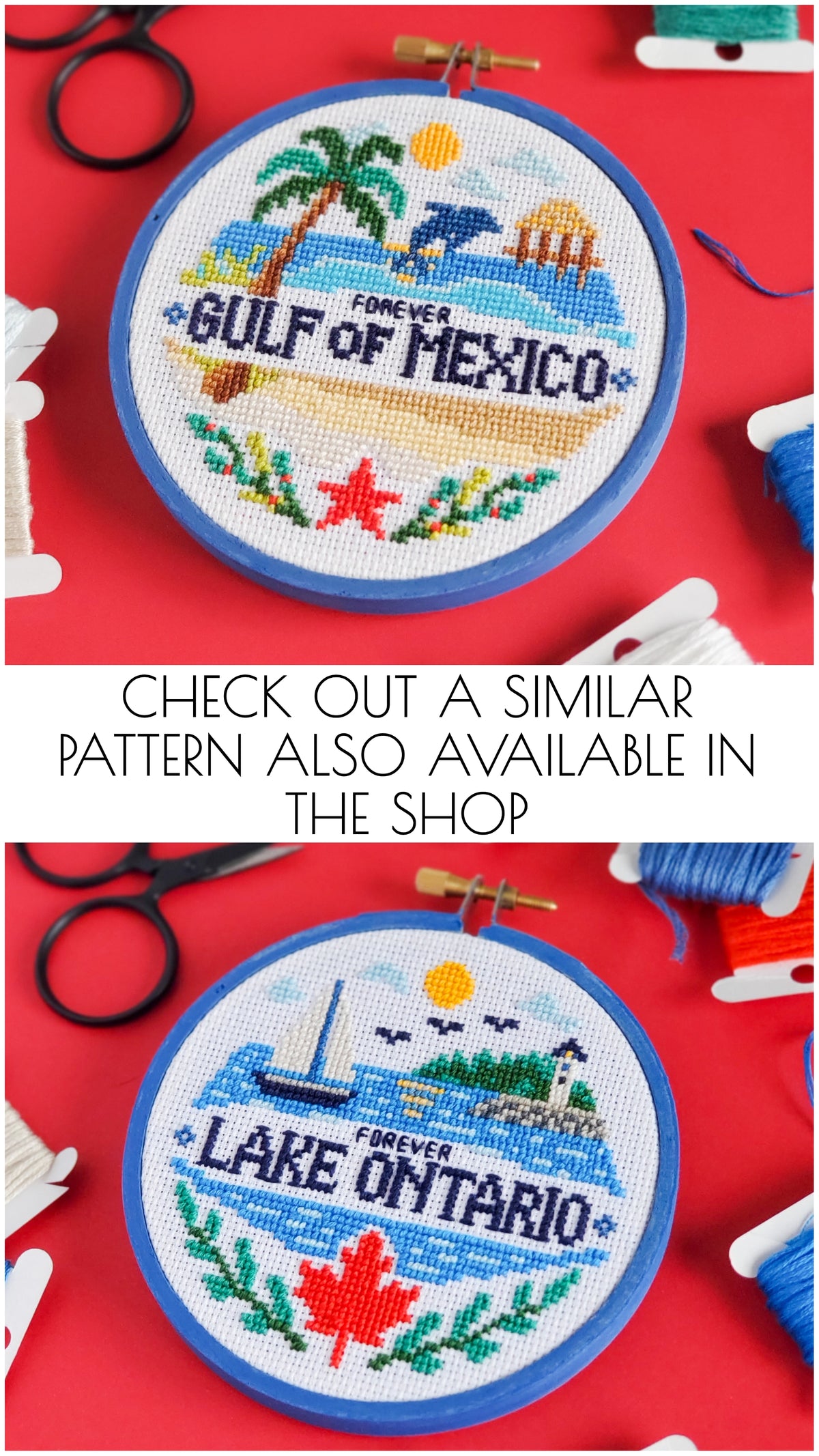 Forever Gulf of Mexico - PDF Digital Download Cross Stitch Pattern & Guide