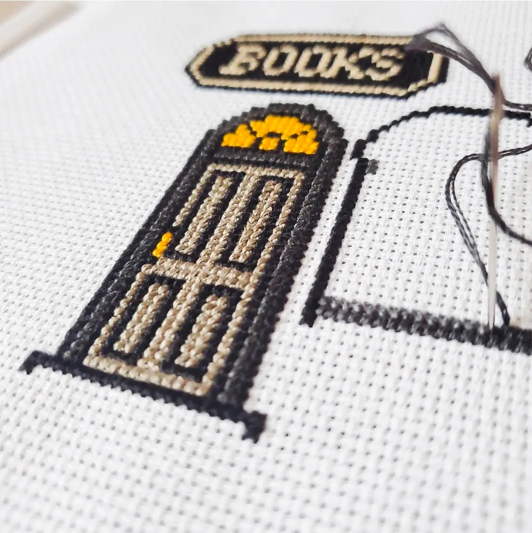 The Spooky Little Shop Series - 3 Pattern BUNDLE - Halloween Shops Cross Stitch Patterns - PDF Digital Download Embroidery Pattern & Guide