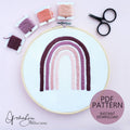 Boho Rainbow - PDF Digital Download Embroidery Pattern & Guide