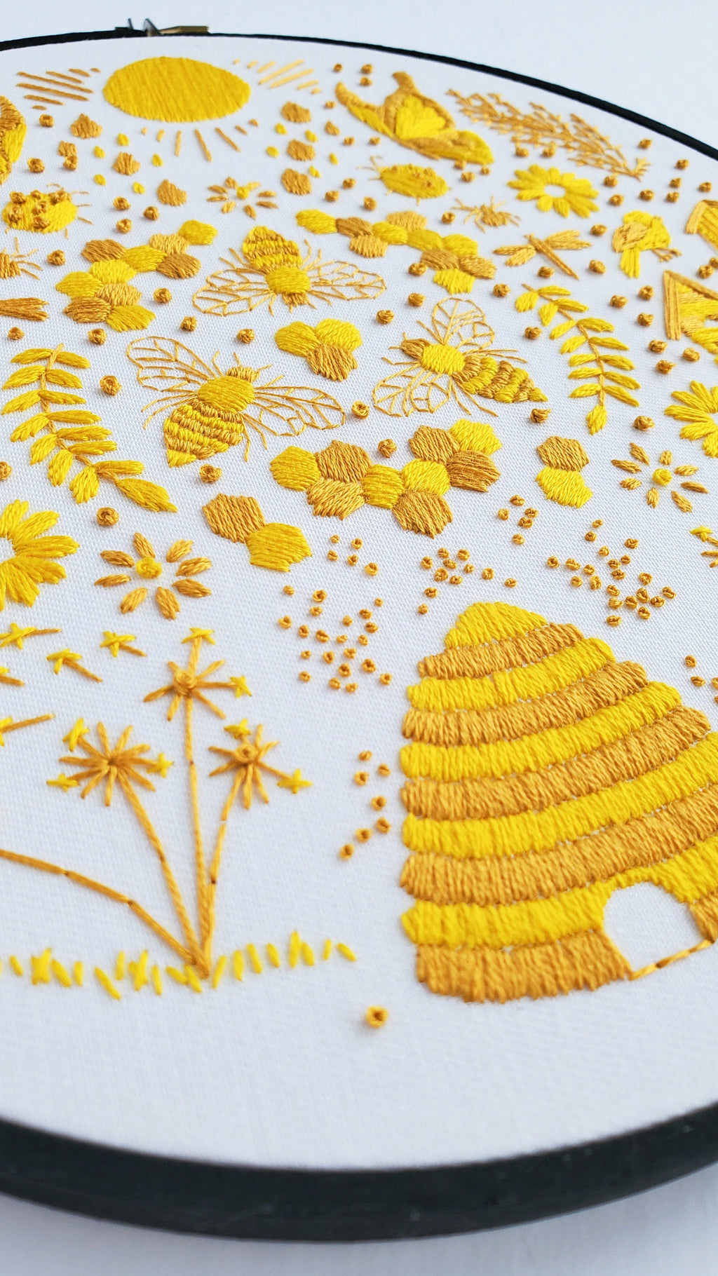 MAY Monthly Monochromatic Folk Art Inspired Series - PDF Digital Download Embroidery Pattern & Guide