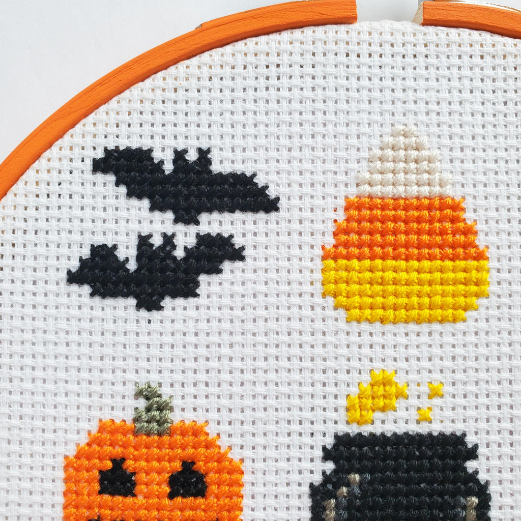 Halloween Starter Pack Grid - PDF Digital Download Cross Stitch Pattern & Guide