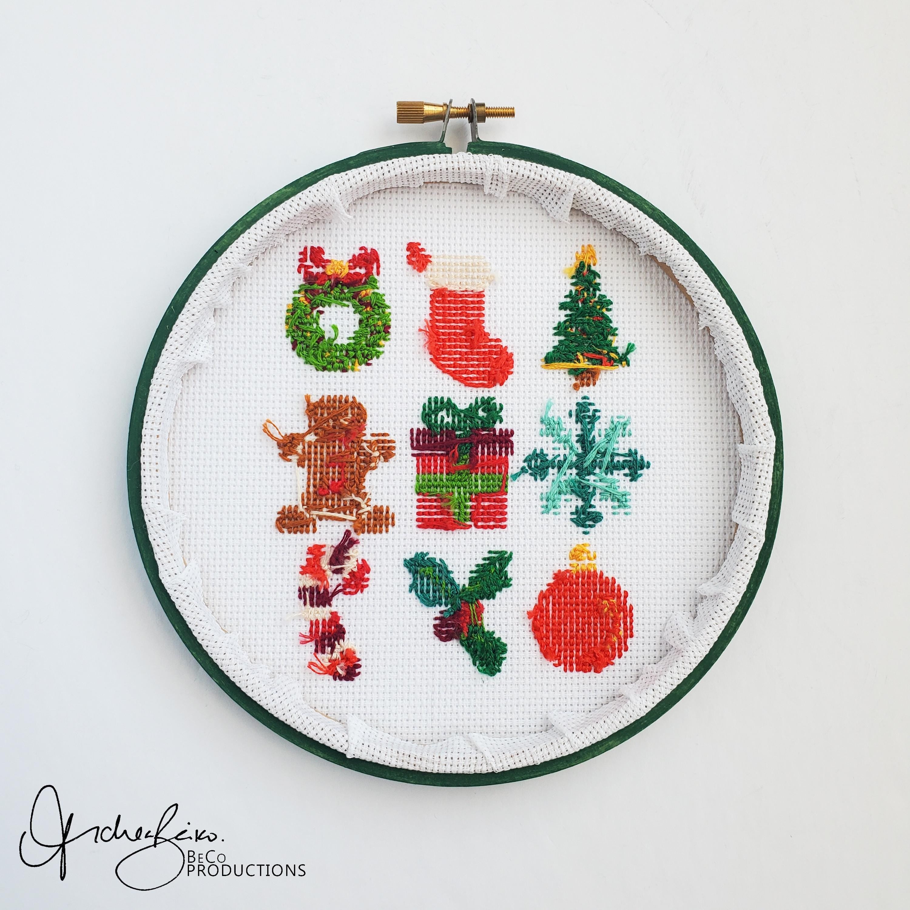 Christmas Starter Pack Grid - PDF Digital Download Cross Stitch Pattern & Guide