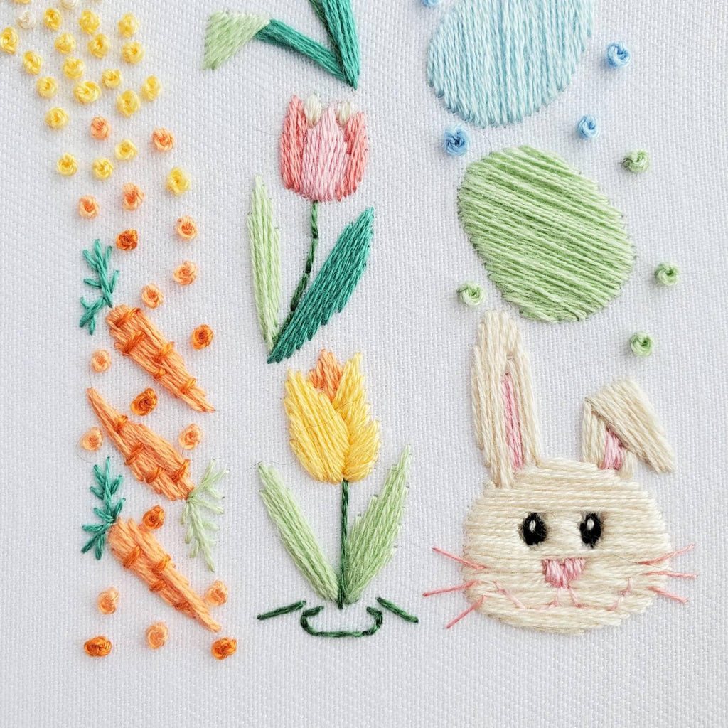 Easter Rainbow - PDF Digital Download Embroidery Pattern & Guide