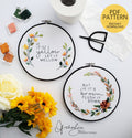 If It's Yellow Let It Mellow, But If It's Brown Flush It Down - PDF Digital Download Embroidery Pattern & Guide
