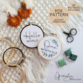 Baby Milestones & Pregnancy Announcement (28 Patterns Total) - PDF Digital Download Embroidery Patterns & Guide