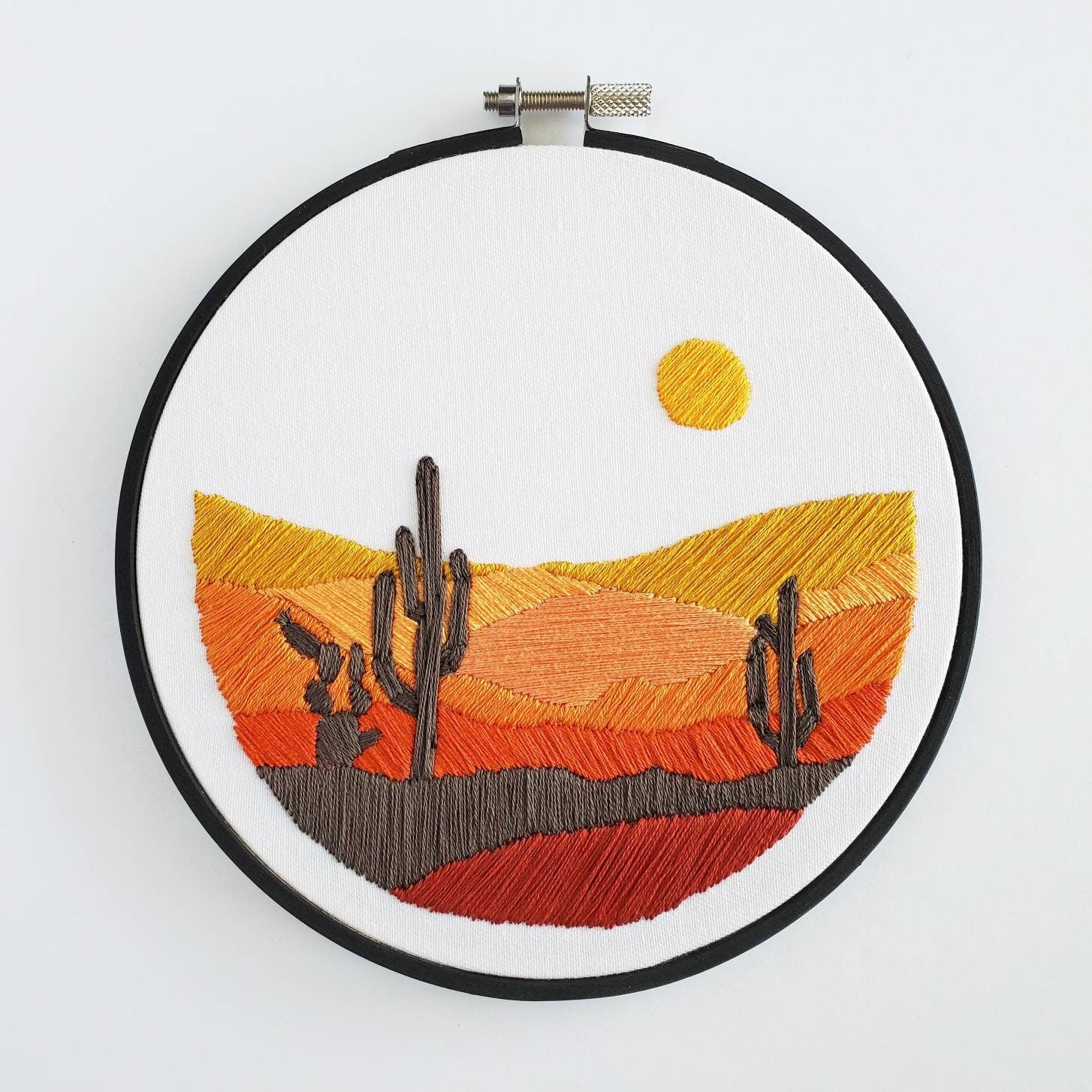 Desert Landscape - PDF Digital Download Embroidery Pattern & Guide