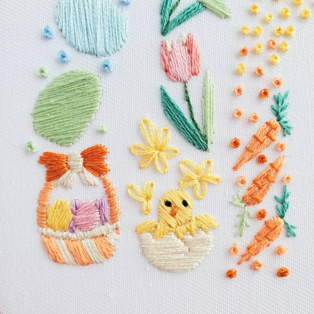 Easter Rainbow - PDF Digital Download Embroidery Pattern & Guide