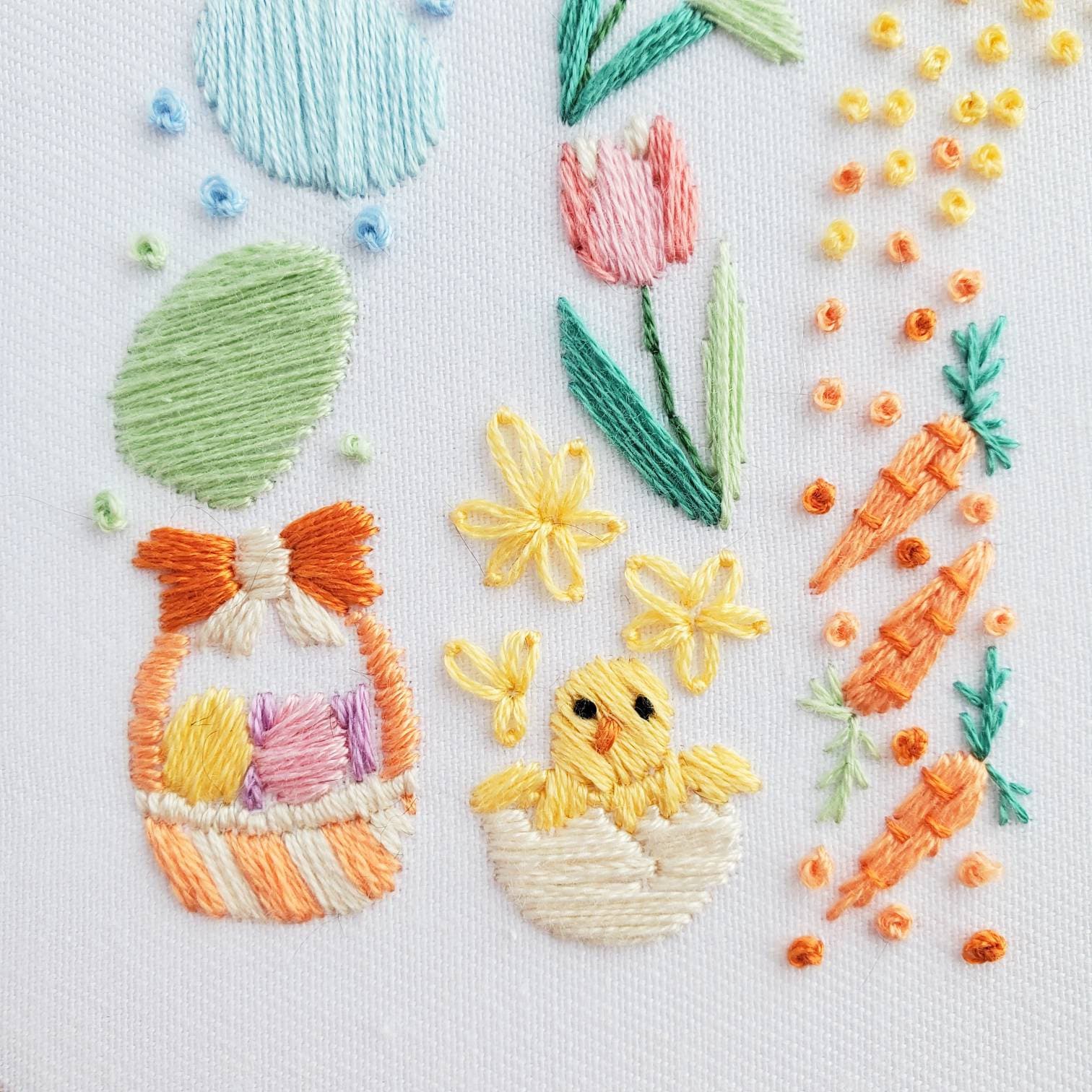 Easter Rainbow - PDF Digital Download Embroidery Pattern & Guide