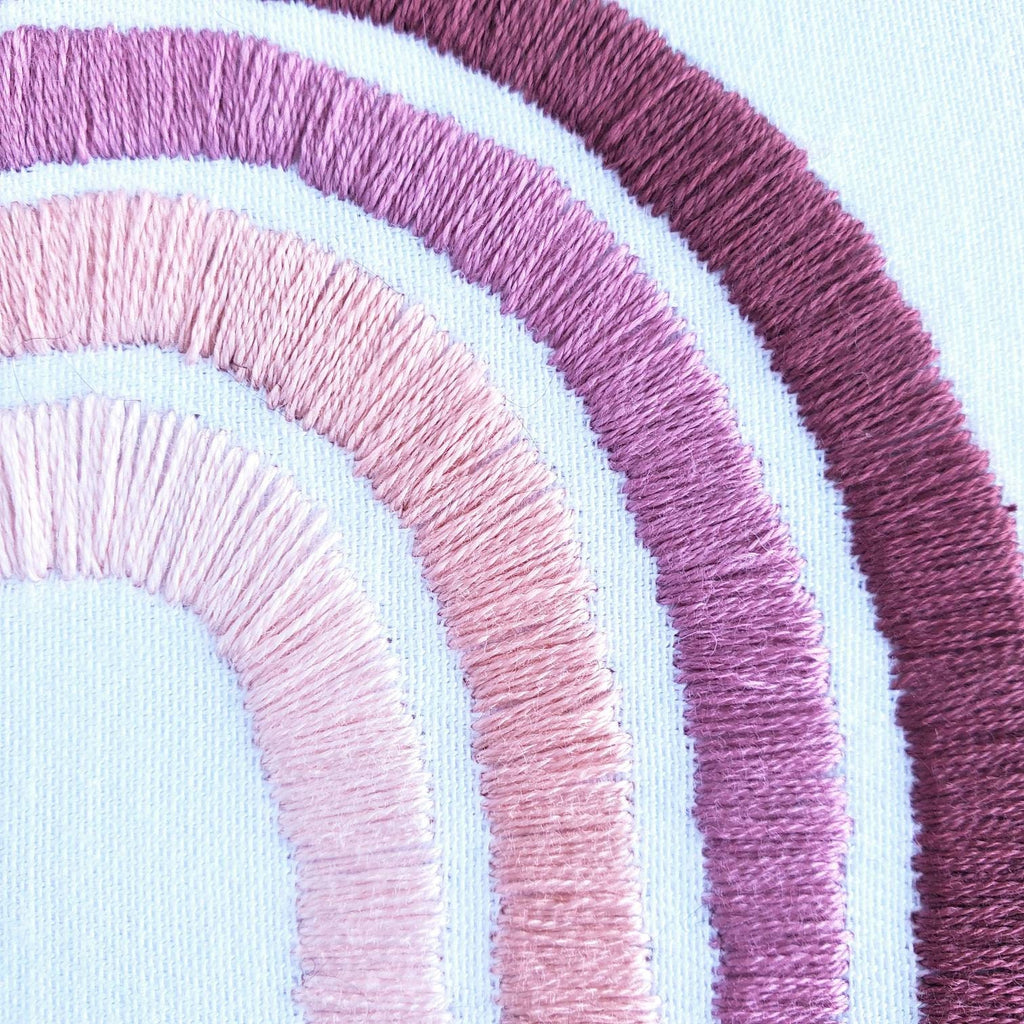 Boho Rainbow - PDF Digital Download Embroidery Pattern & Guide