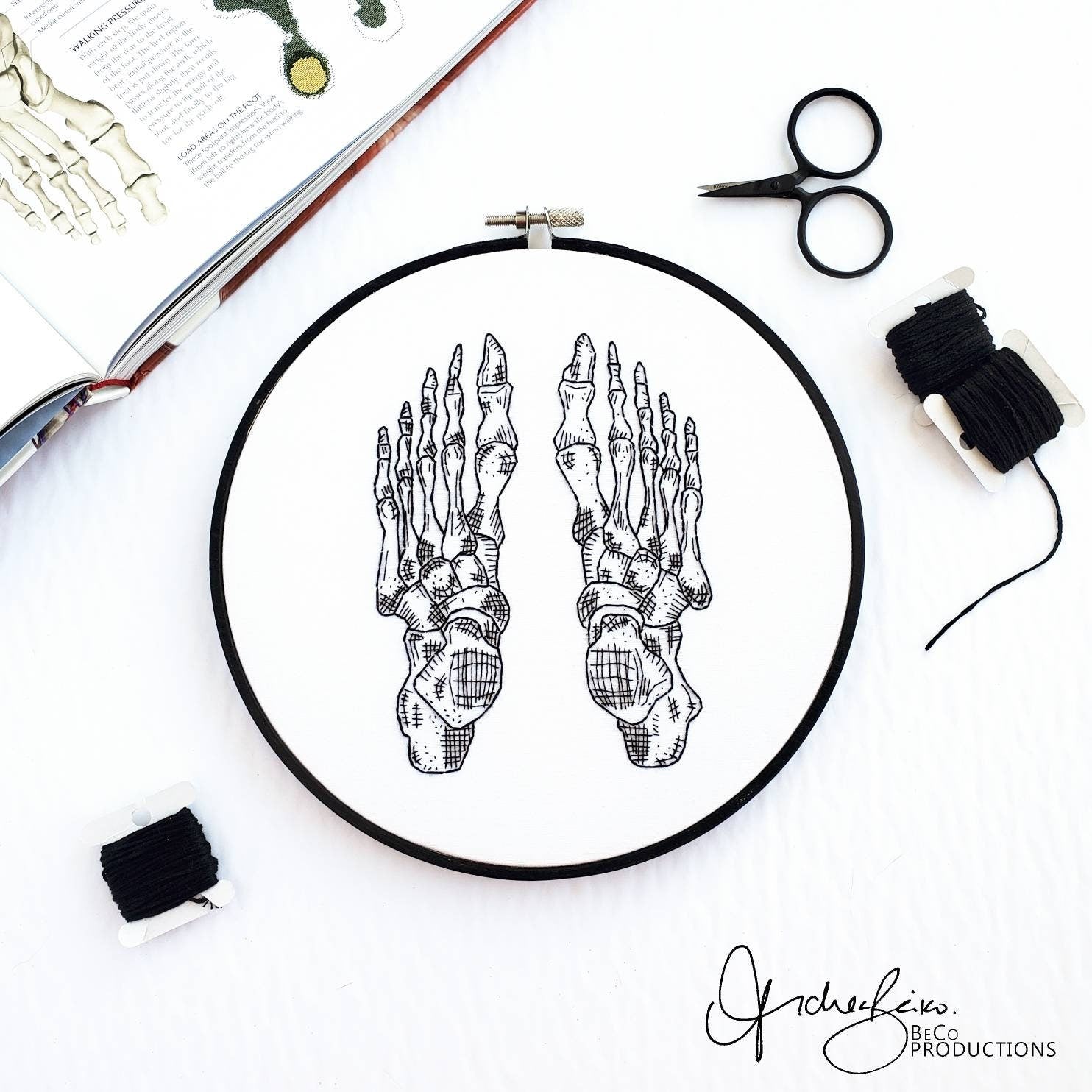 Anatomy Embroidery Series BUNDLE - PDF Digital Download Embroidery Patterns