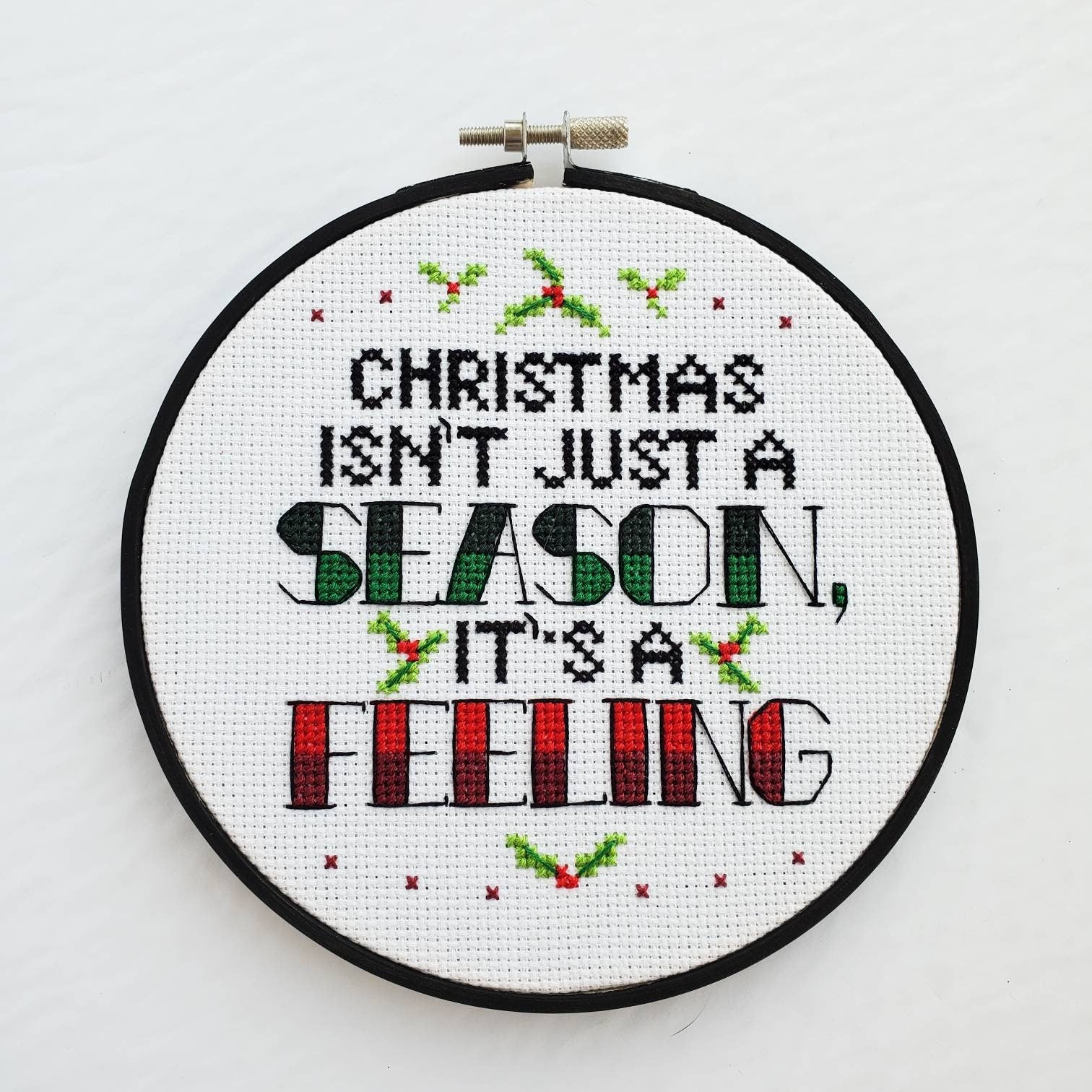 Christmas Isn't Just A Season, It's A Feeling - PDF DIgital Download Cross Stitch Pattern & Guide