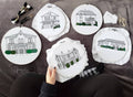 Custom Embroidered House Portrait
