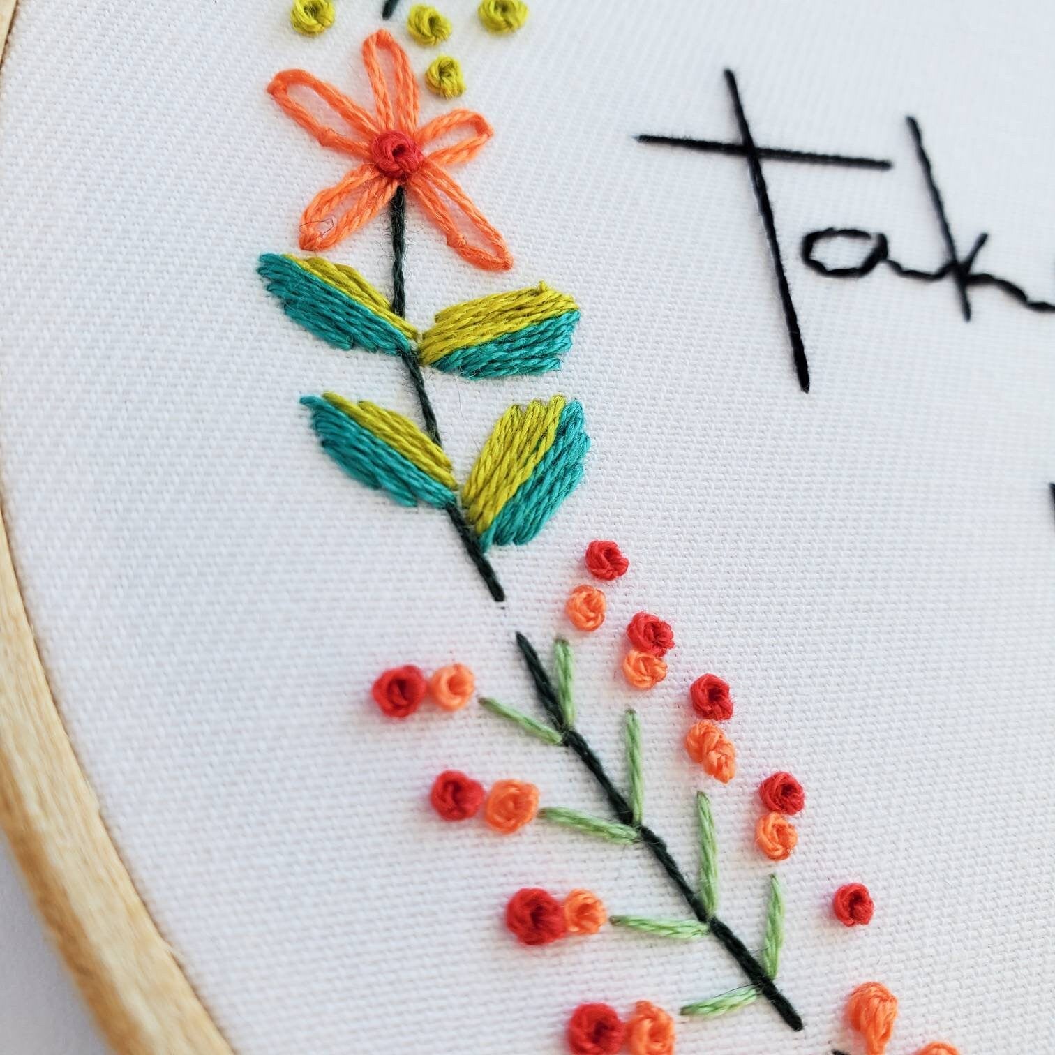 Take Your Meds, Drink Your Water - PDF Digital Download Embroidery Pattern & Guide