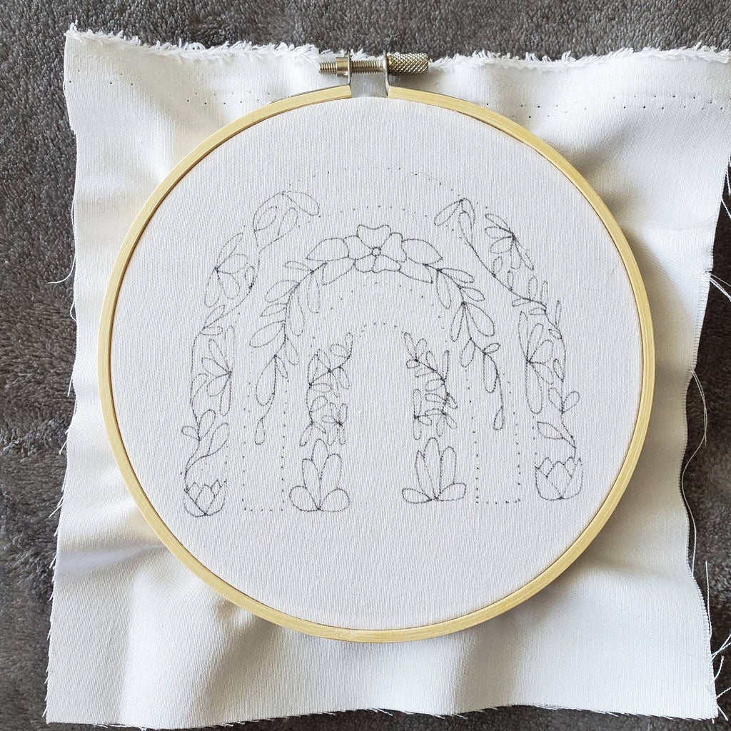 Original Floral Rainbow - PDF Digital Download Embroidery Pattern & Guide