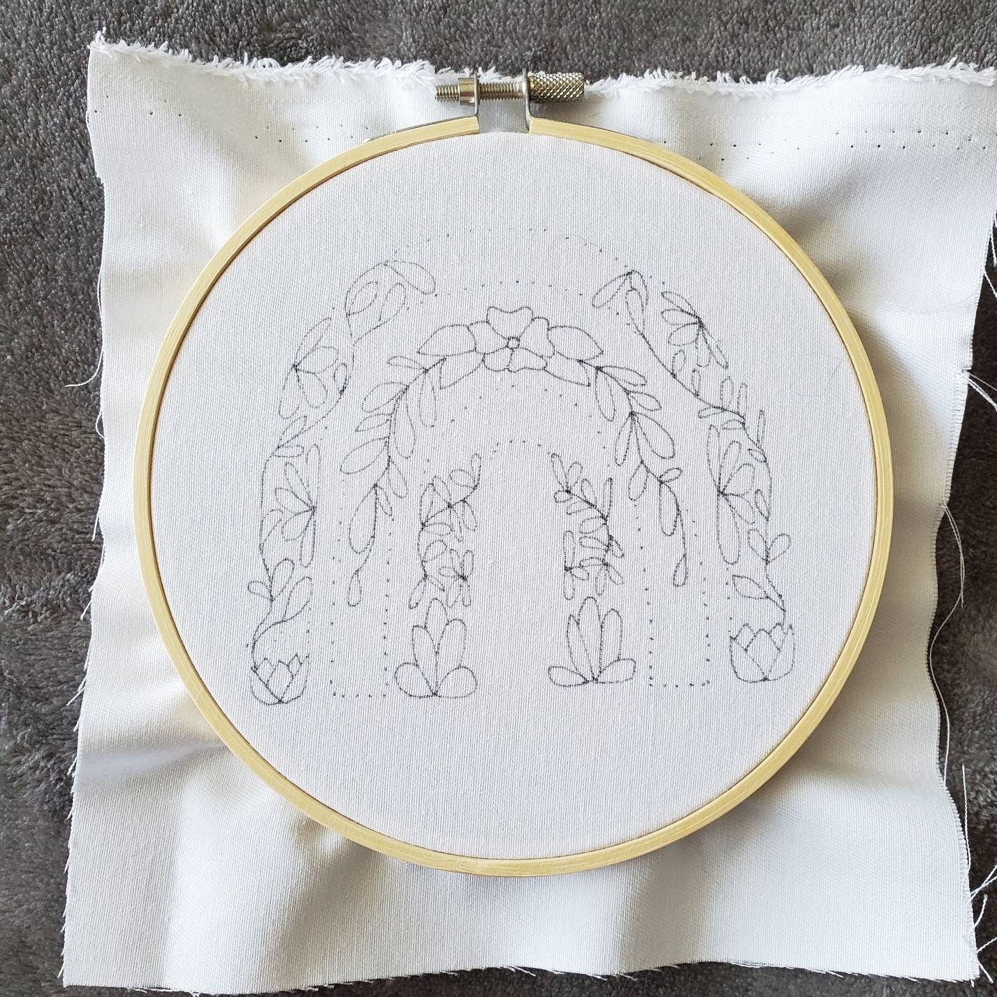 Original Floral Rainbow - PDF Digital Download Embroidery Pattern & Guide