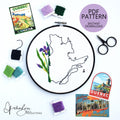 Quebec Province - PDF Digital Download Embroidery Pattern & Guide