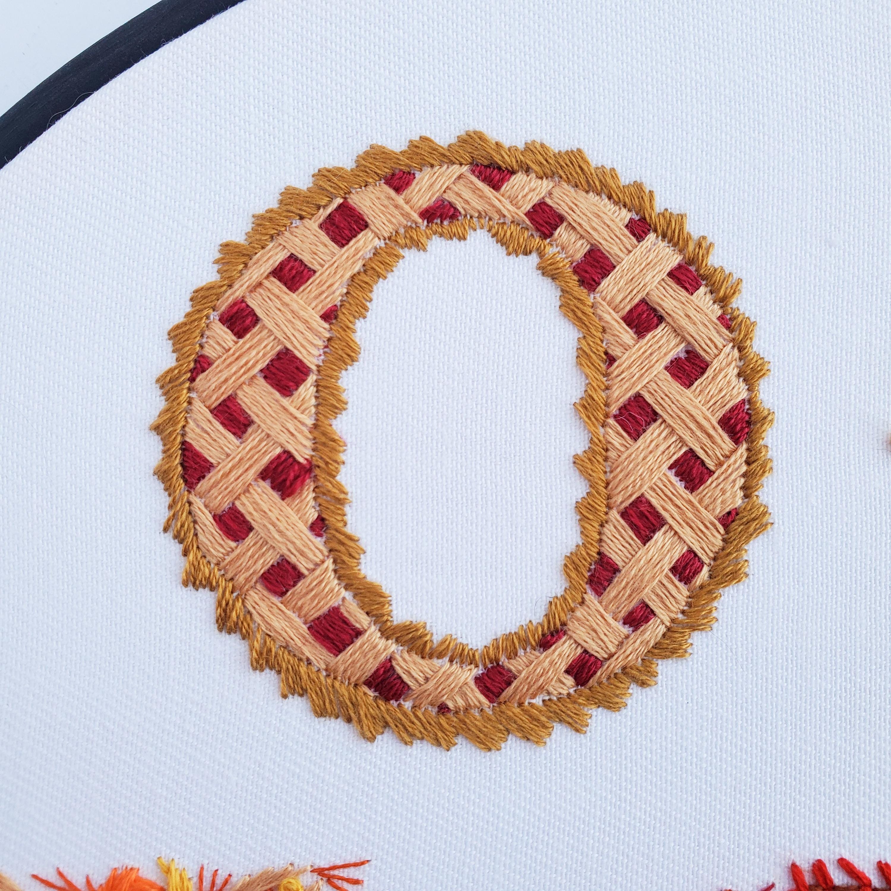 OCTOBER Monthly Text Series - PDF Digital Download Embroidery Series Pattern & Guide