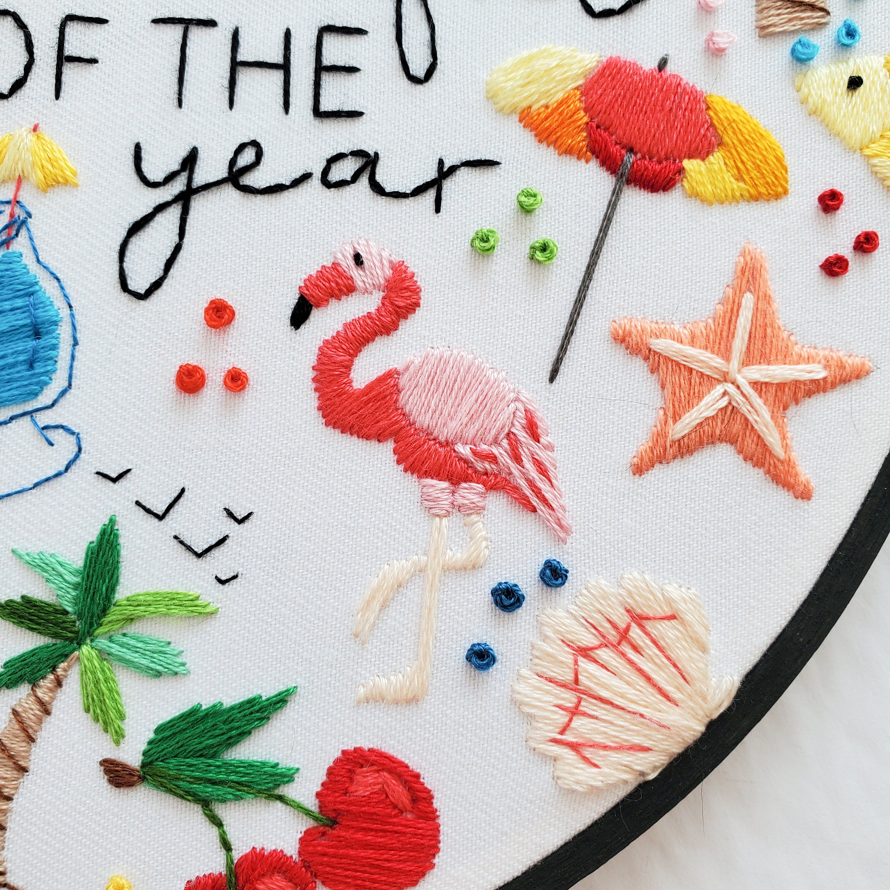 It's The Most Wonderful Time Of The Year - Summer Edition - PDF Digital Download Embroidery Pattern & Guide