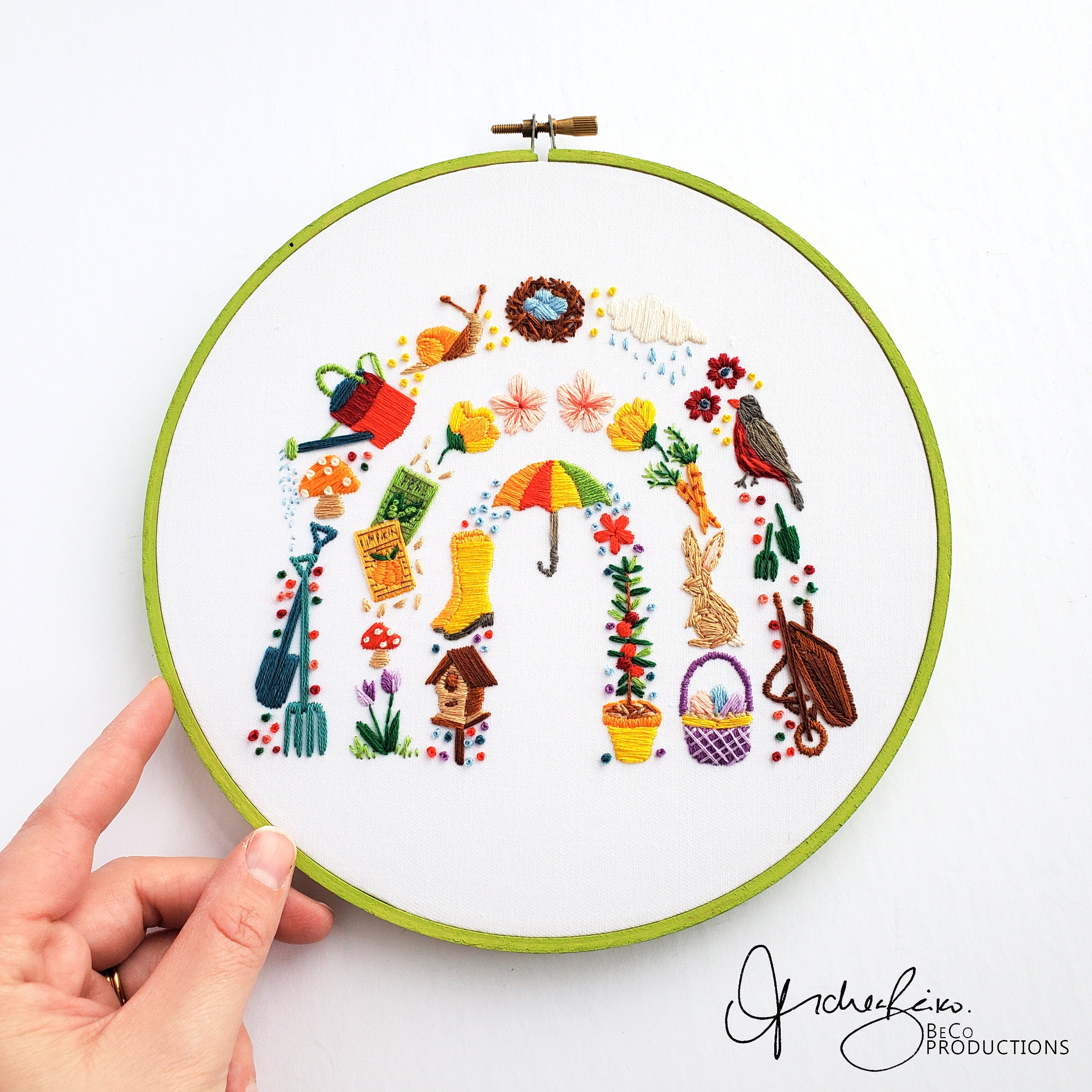 Spring Rainbow - PDF Digital Download Embroidery Pattern & Guide
