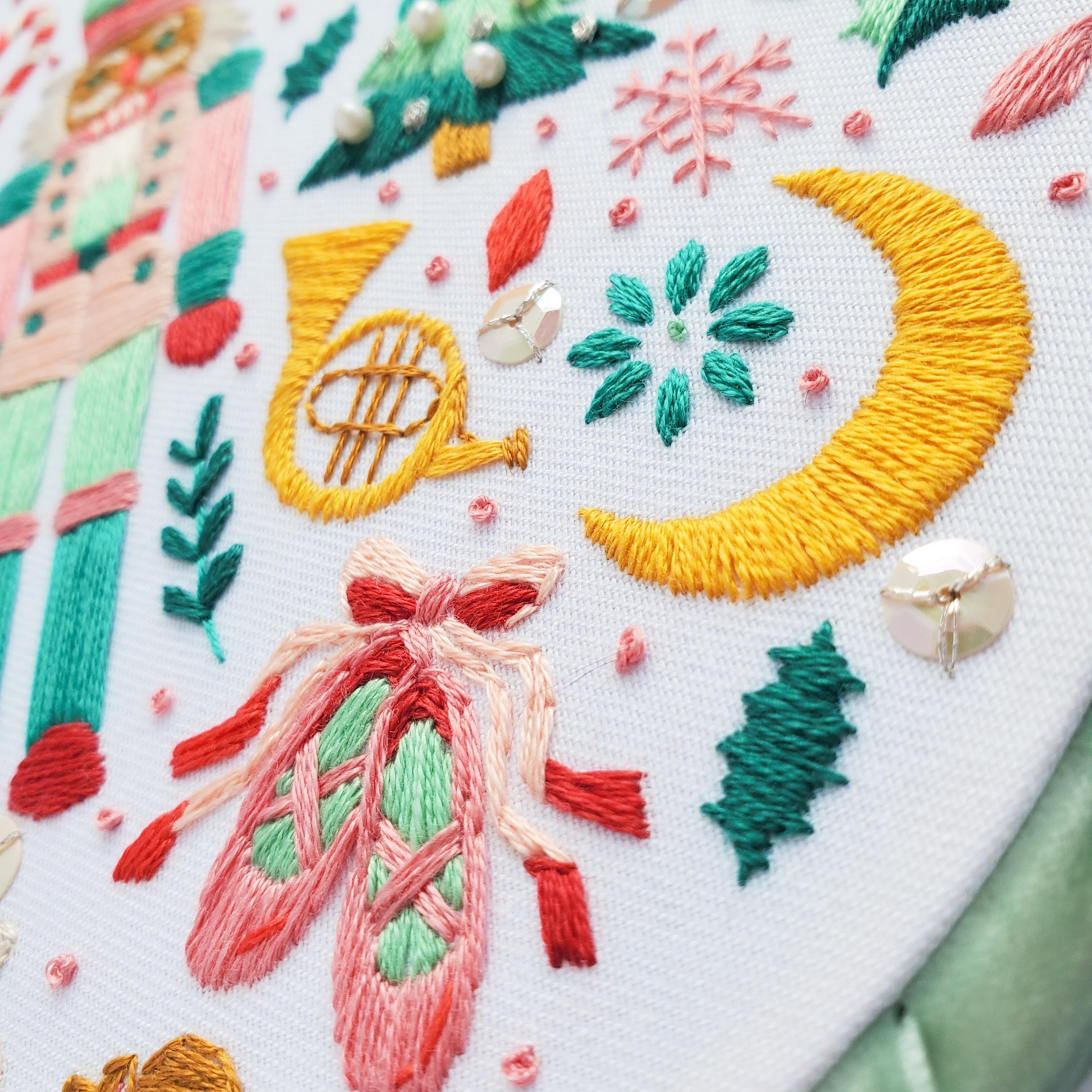 Nutcracker Folk Art Inspired Series - PDF Digital Download Embroidery Pattern & Guide