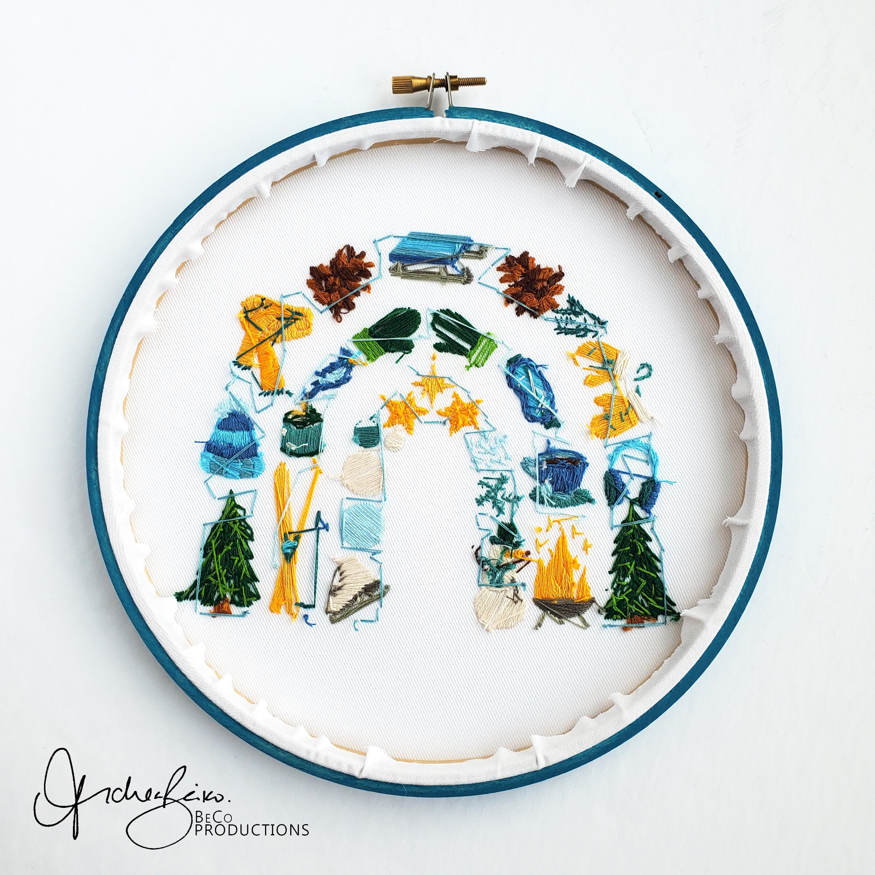 Winter Rainbow - PDF Digital Download Embroidery Pattern & Guide