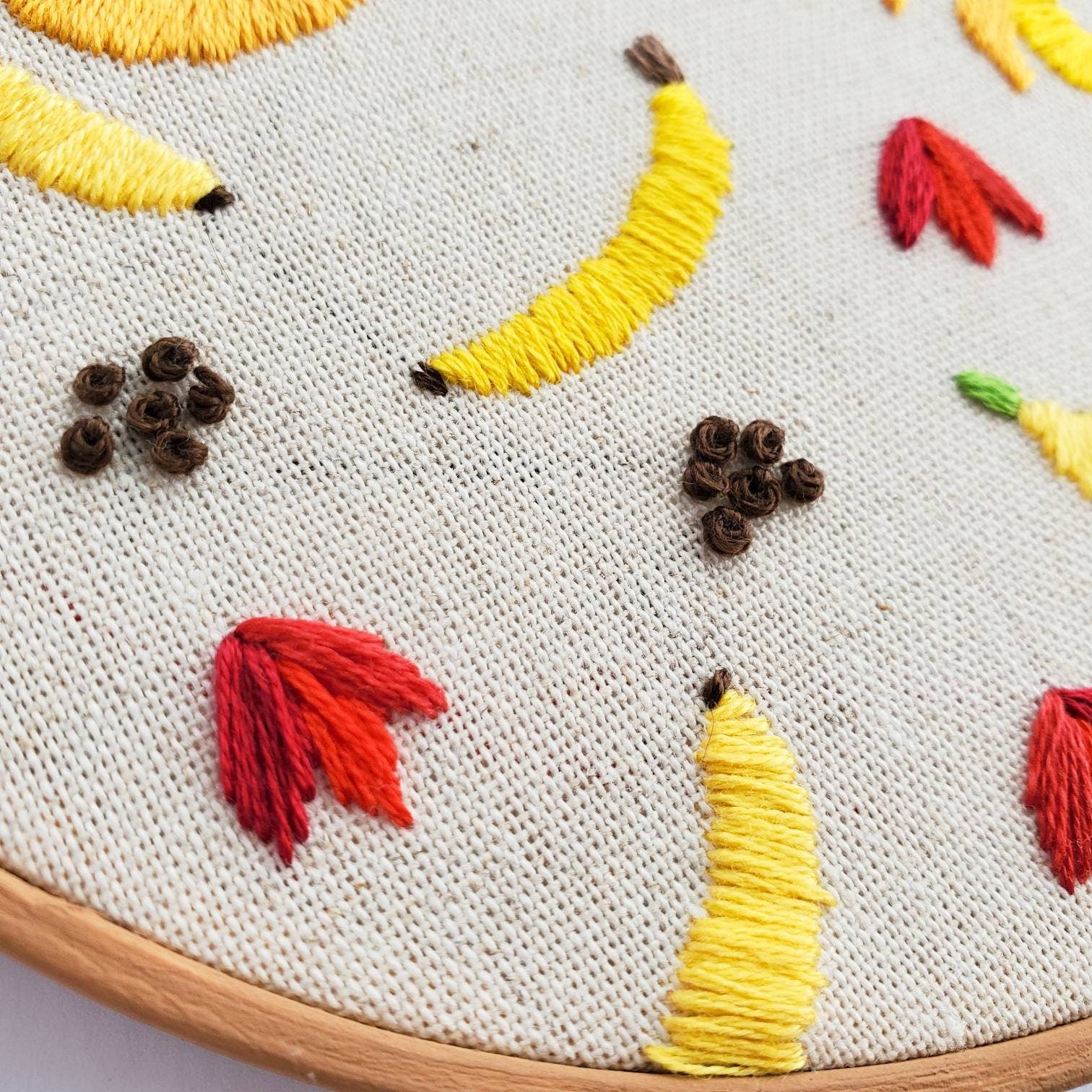 Banana Life Cycle Print - PDF DIgital Download Embroidery Pattern & Guide