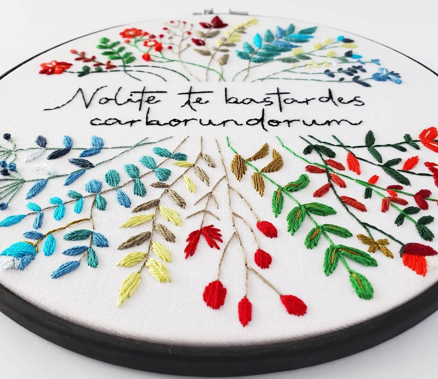 Nolite te Bastardes Carborundorum - PDF Digital Download Embroidery Pattern & Guide