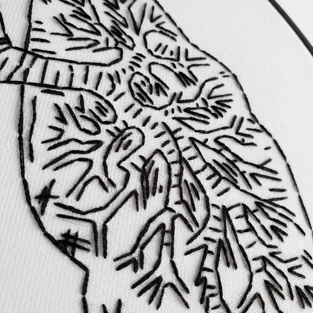 Lungs Anatomy - PDF Digital Download Embroidery Pattern & Guide