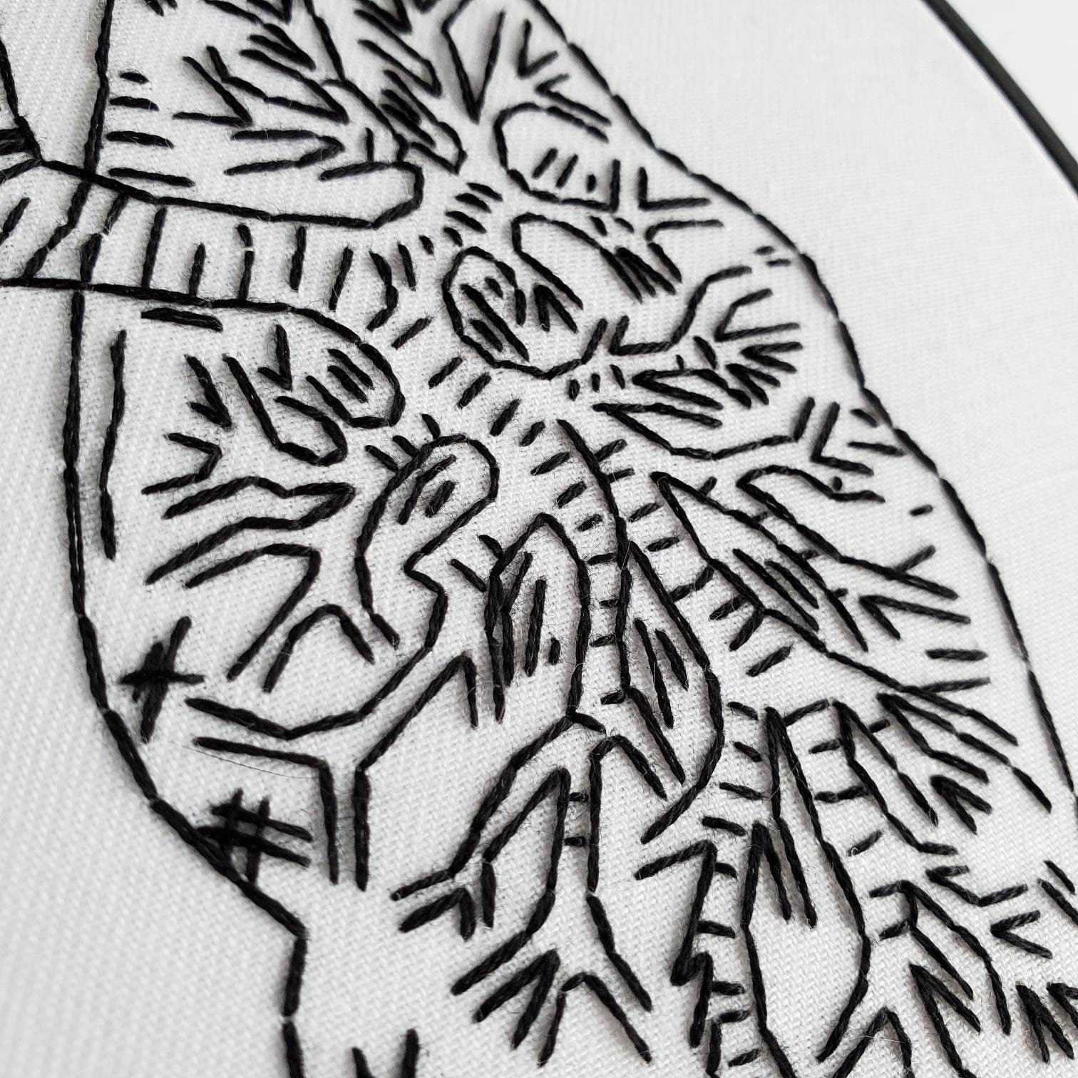 Lungs Anatomy - PDF Digital Download Embroidery Pattern & Guide