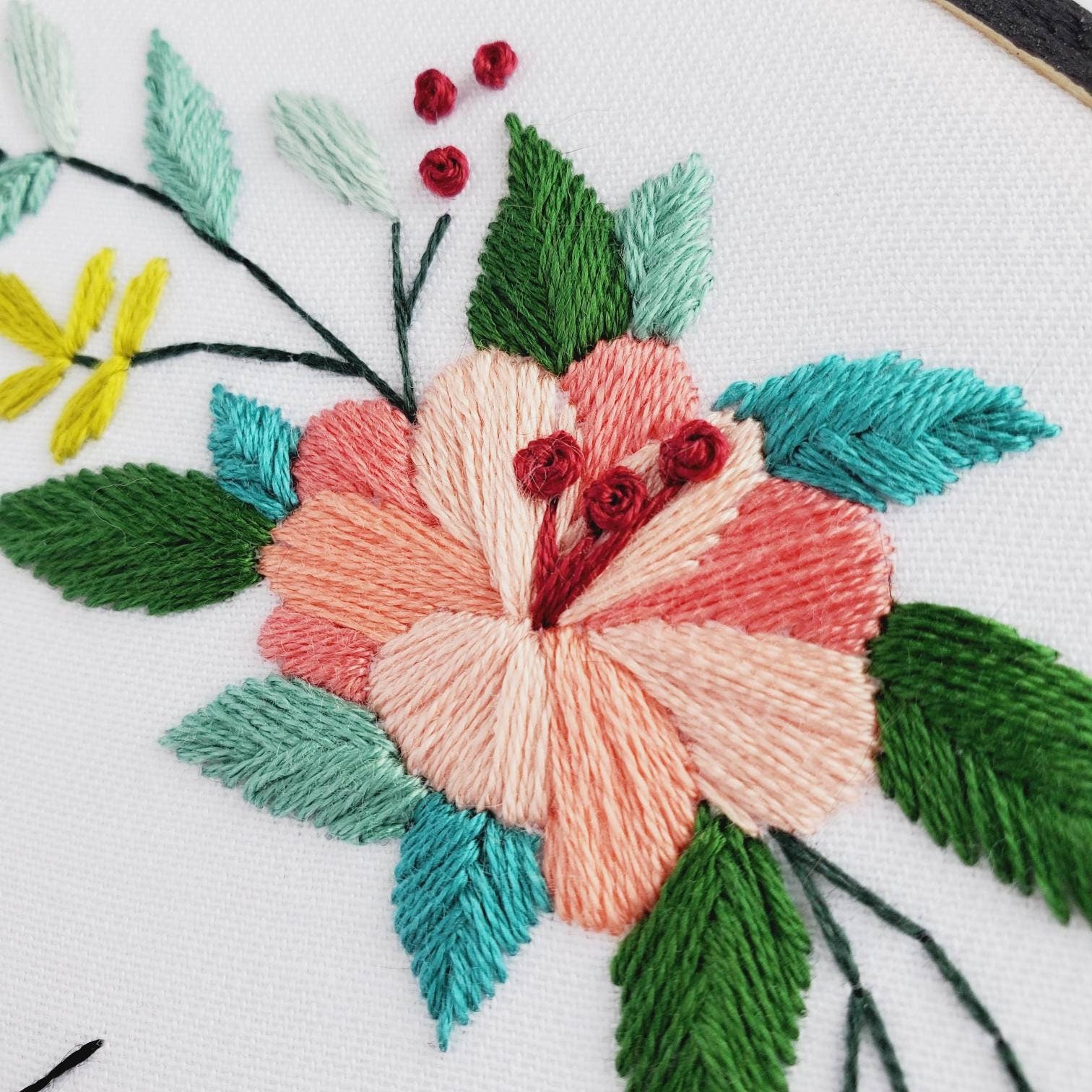 Floral Wreath #03 - PDF Digital Download Embroidery Pattern & Guide