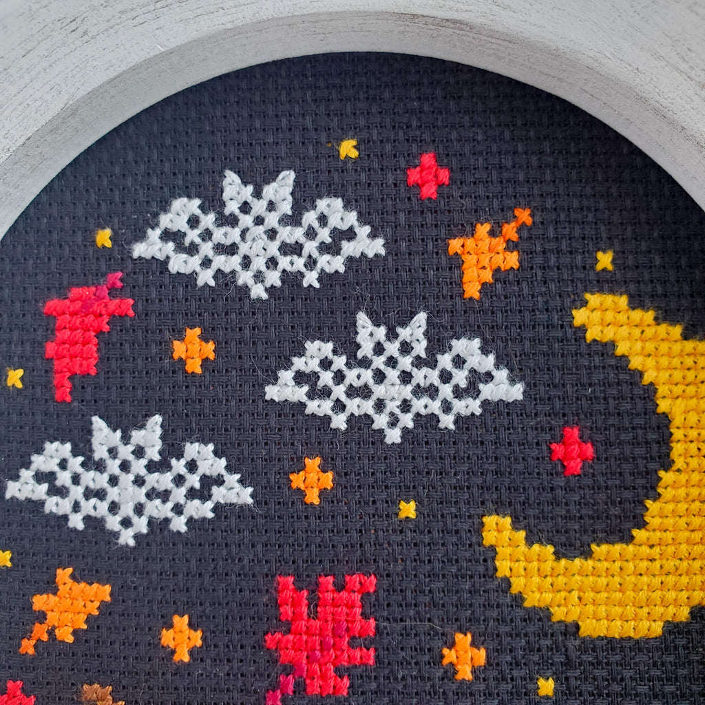 Cat Skeleton - PDF Digital Download Cross Stitch Pattern & Guide