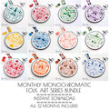 Monochromatic Folk Art Embroidery Series BUNDLE - DIY Digital Download Embroidery Pattern & Guide