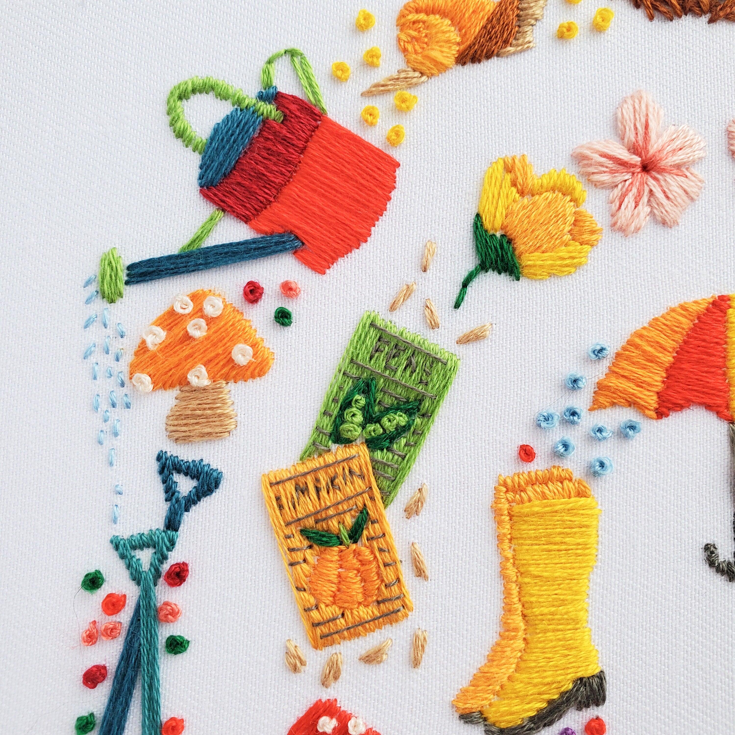 Spring Rainbow - PDF Digital Download Embroidery Pattern & Guide