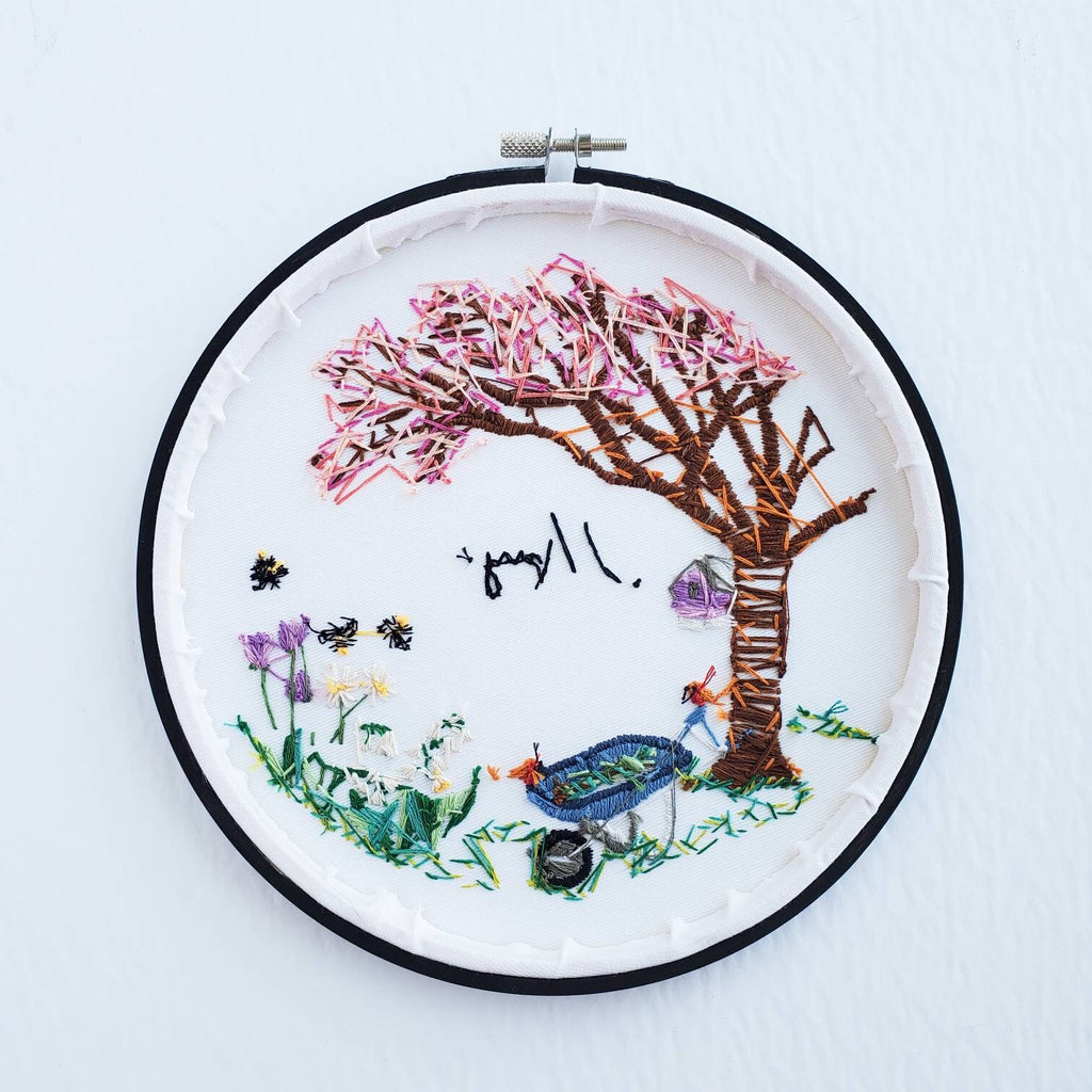 MAY Monthly Series Wreath - PDF Digital Download Embroidery Pattern & Guide