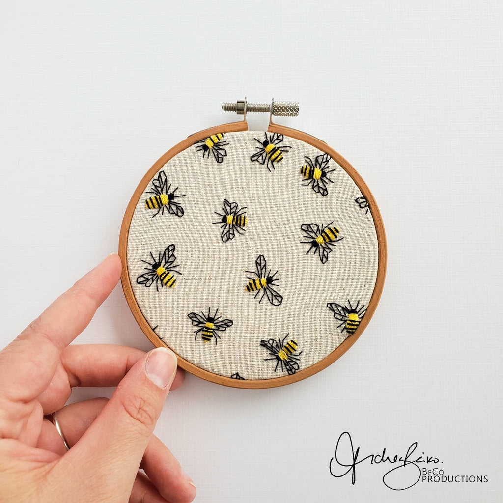 Bee Print - PDF Digital Download Embroidery Pattern & Guide