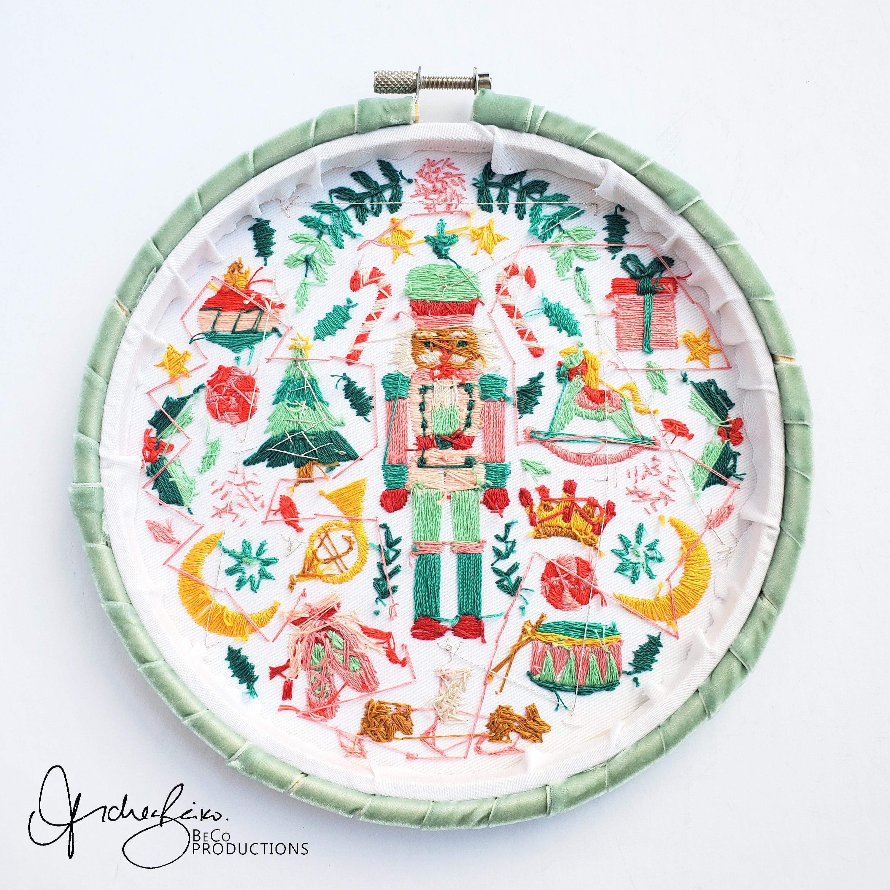 Nutcracker Folk Art Inspired Series - PDF Digital Download Embroidery Pattern & Guide