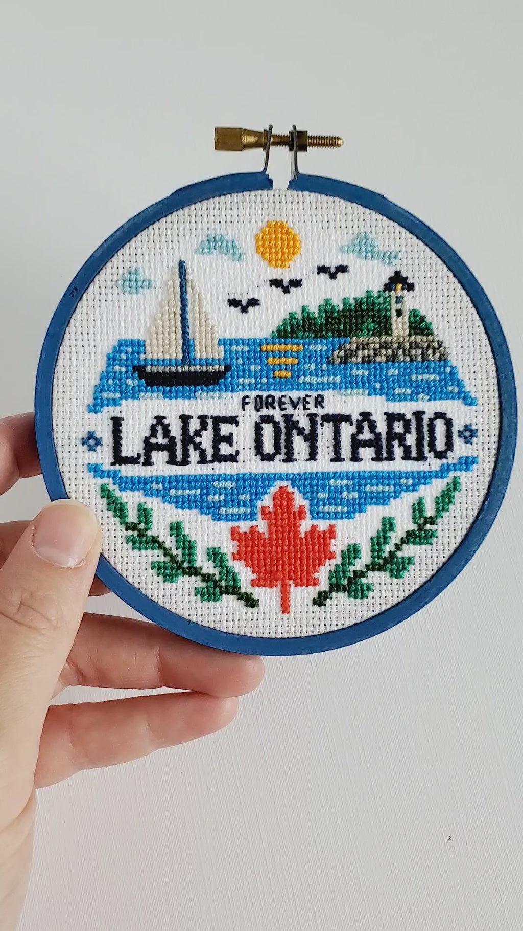 Forever Lake Ontario - PDF Digital Download Cross Stitch Pattern & Guide